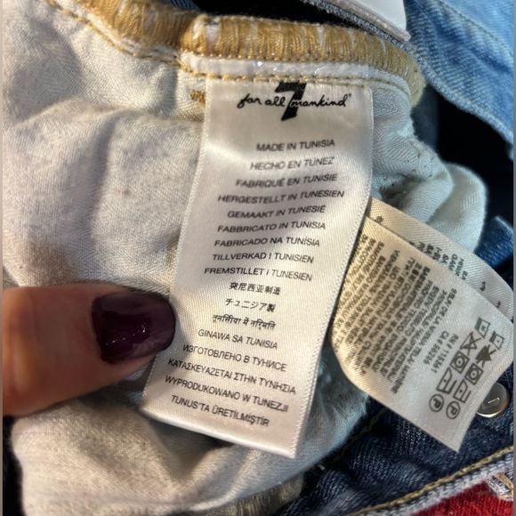 Seven For All Mankind Easy Boy Bootcut Jeans Women Size 32 Wide Leg Western - Picture 4 of 8